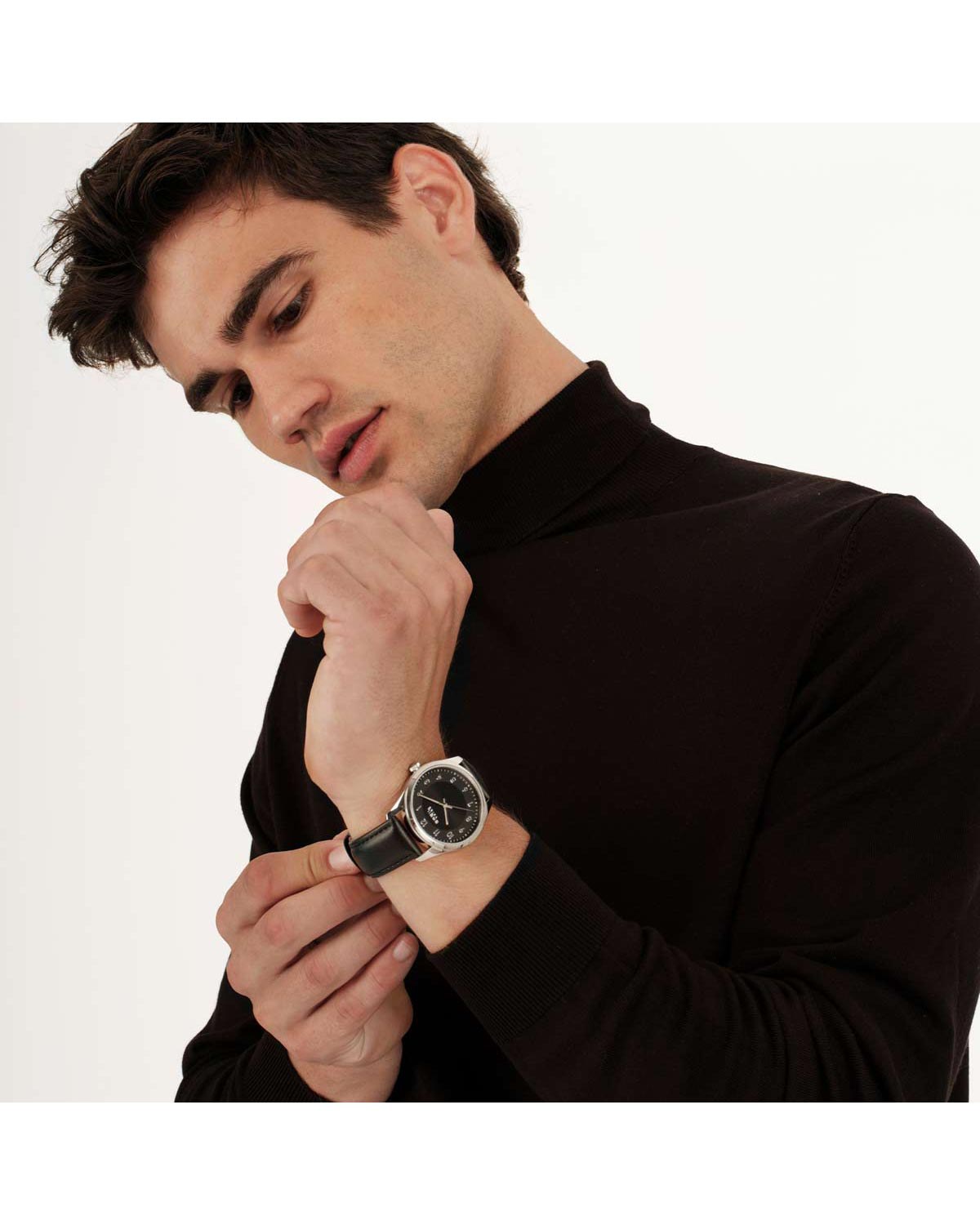Ρολόι BREIL Tribe Refine Black Leather Strap