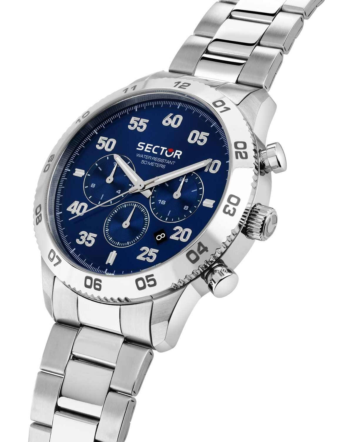 Ρολόι SECTOR 270 Chronograph Silver Stainless Steel Bracelet