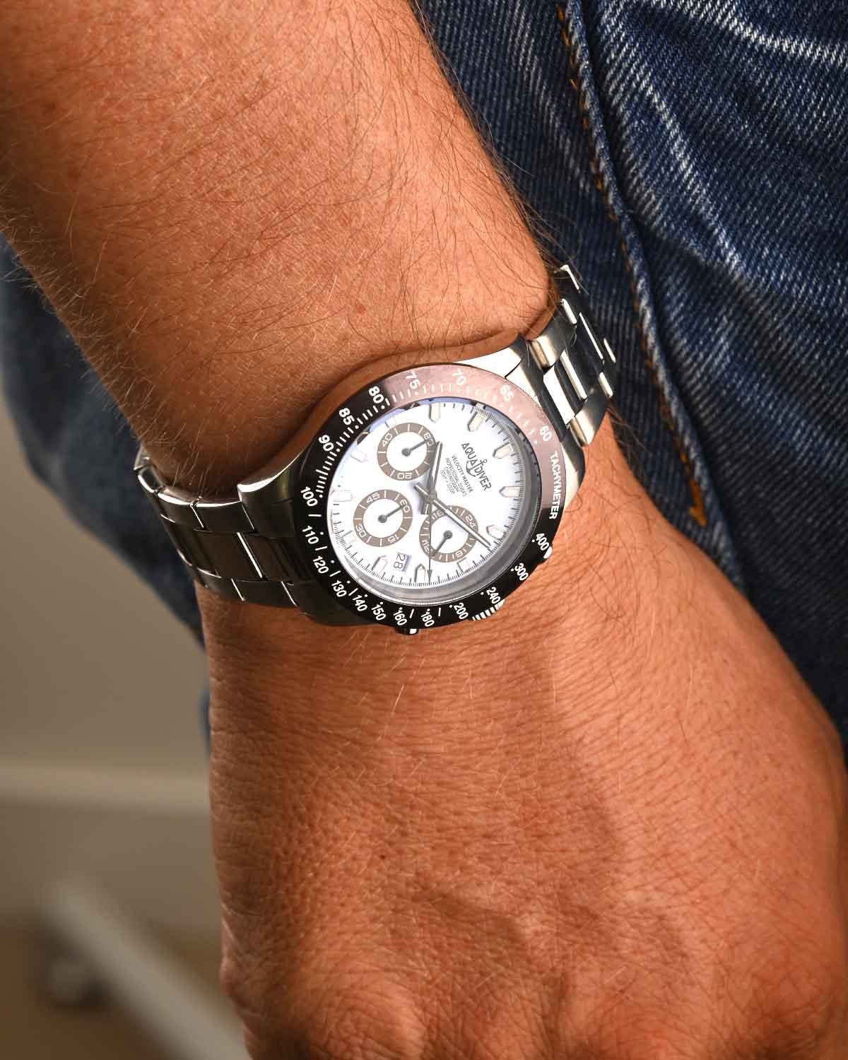 Ρολόι AQUADIVER Velocity Master Chronograph Silver Stainless Steel Bracelet
