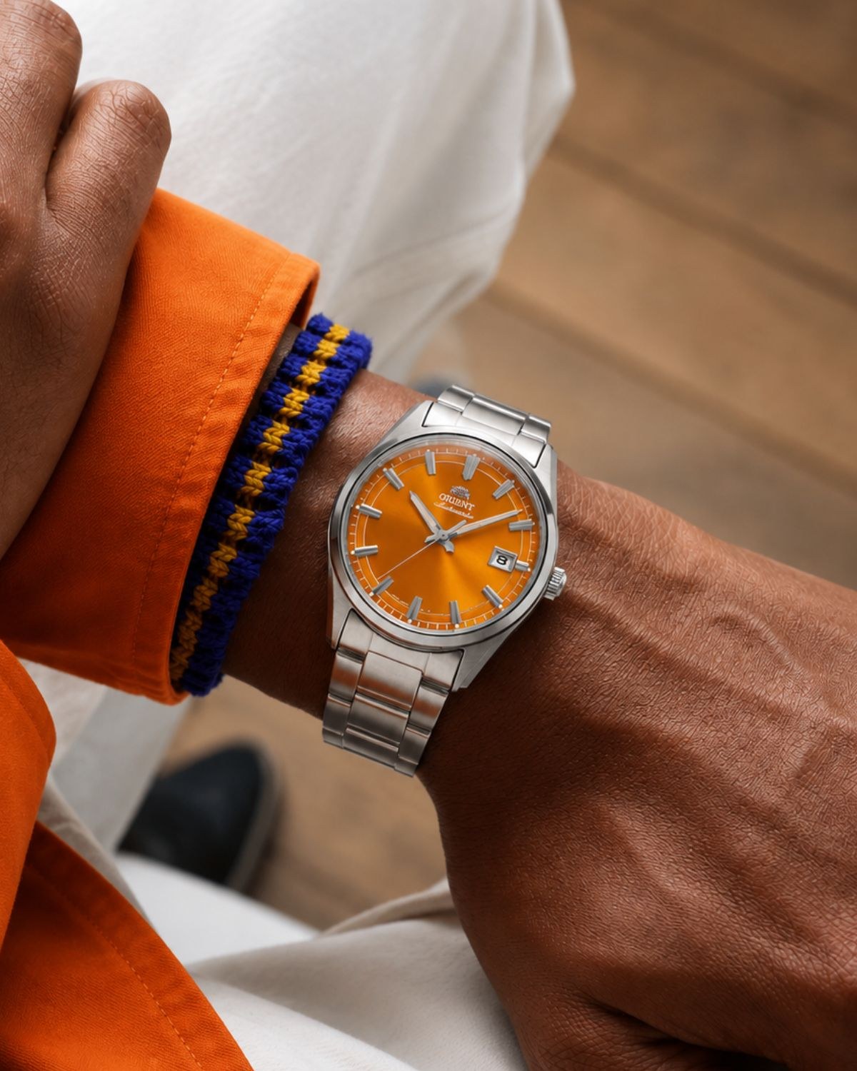 Ρολόι ORIENT Contemporary Stretto αυτόματο με μπρασελέ από ανοξείδωτο ατσάλι