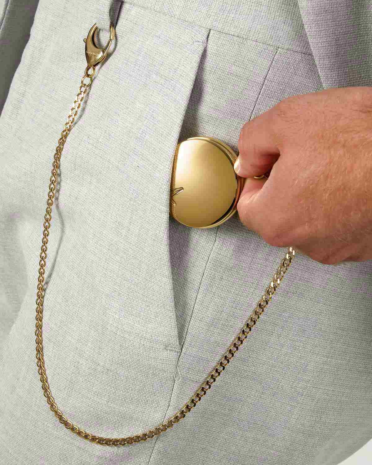 Ρολόι τσέπης LUCIEN ROCHAT Heritage Automatic Gold Stainless Steel Chain