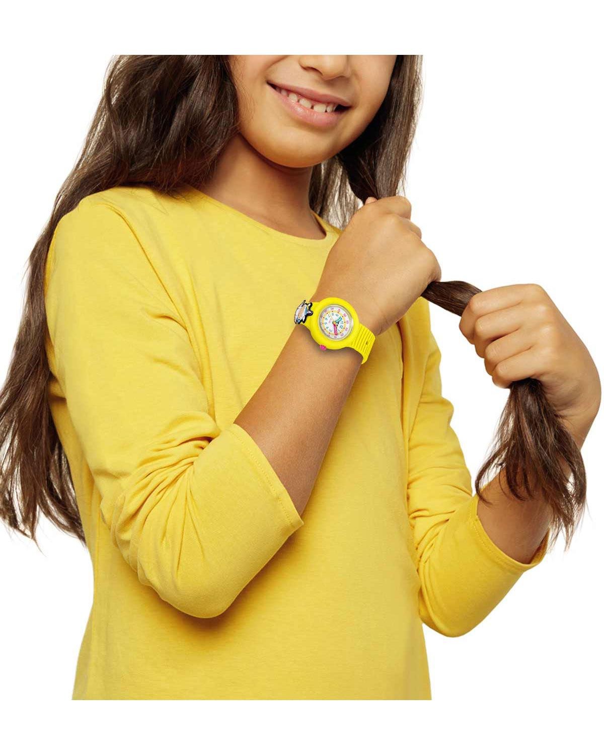 Παιδικό ρολόι HIP HOP PinTastic! Magic Unicorn Yellow Silicone Strap