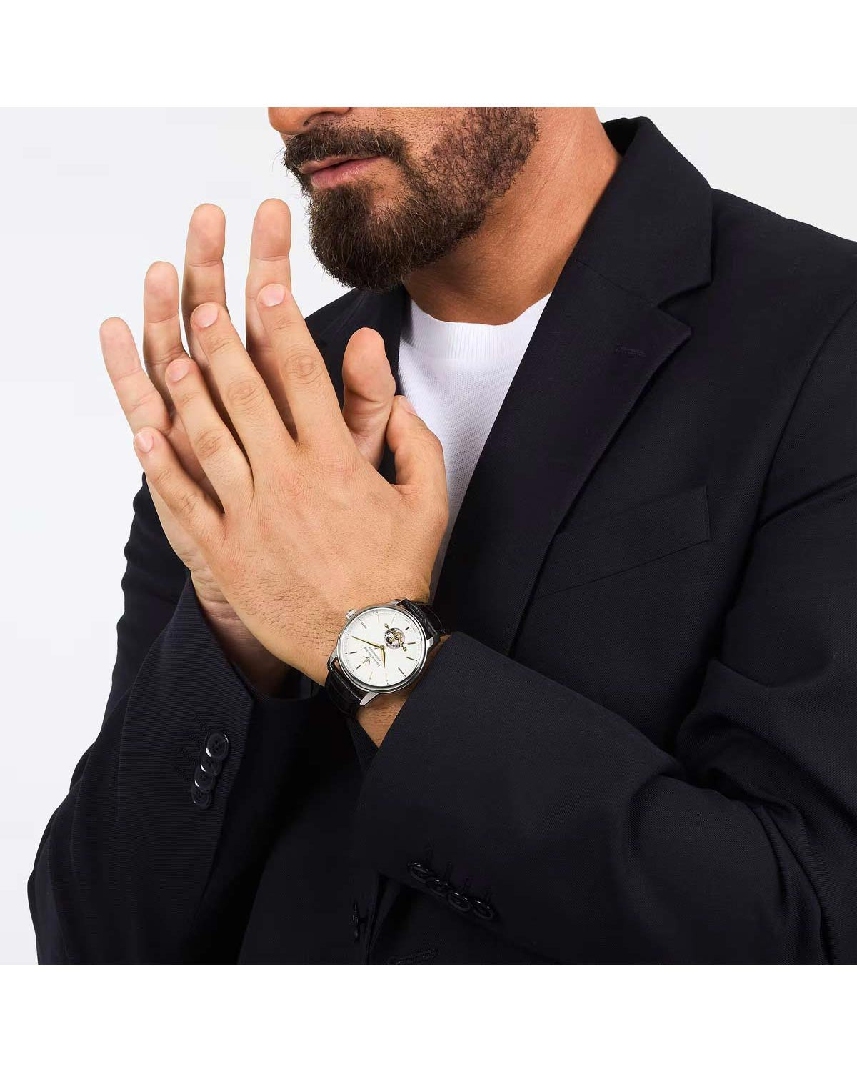 Ρολόι LUCIEN ROCHAT Iconic Automatic Black Leather Strap