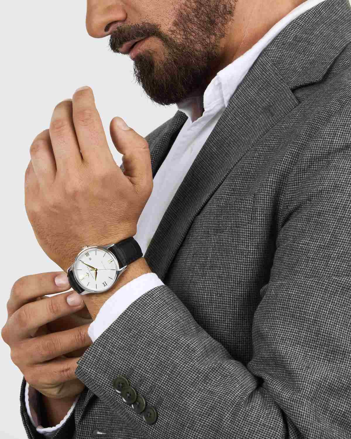 Ρολόι LUCIEN ROCHAT Montreux Black Leather Strap