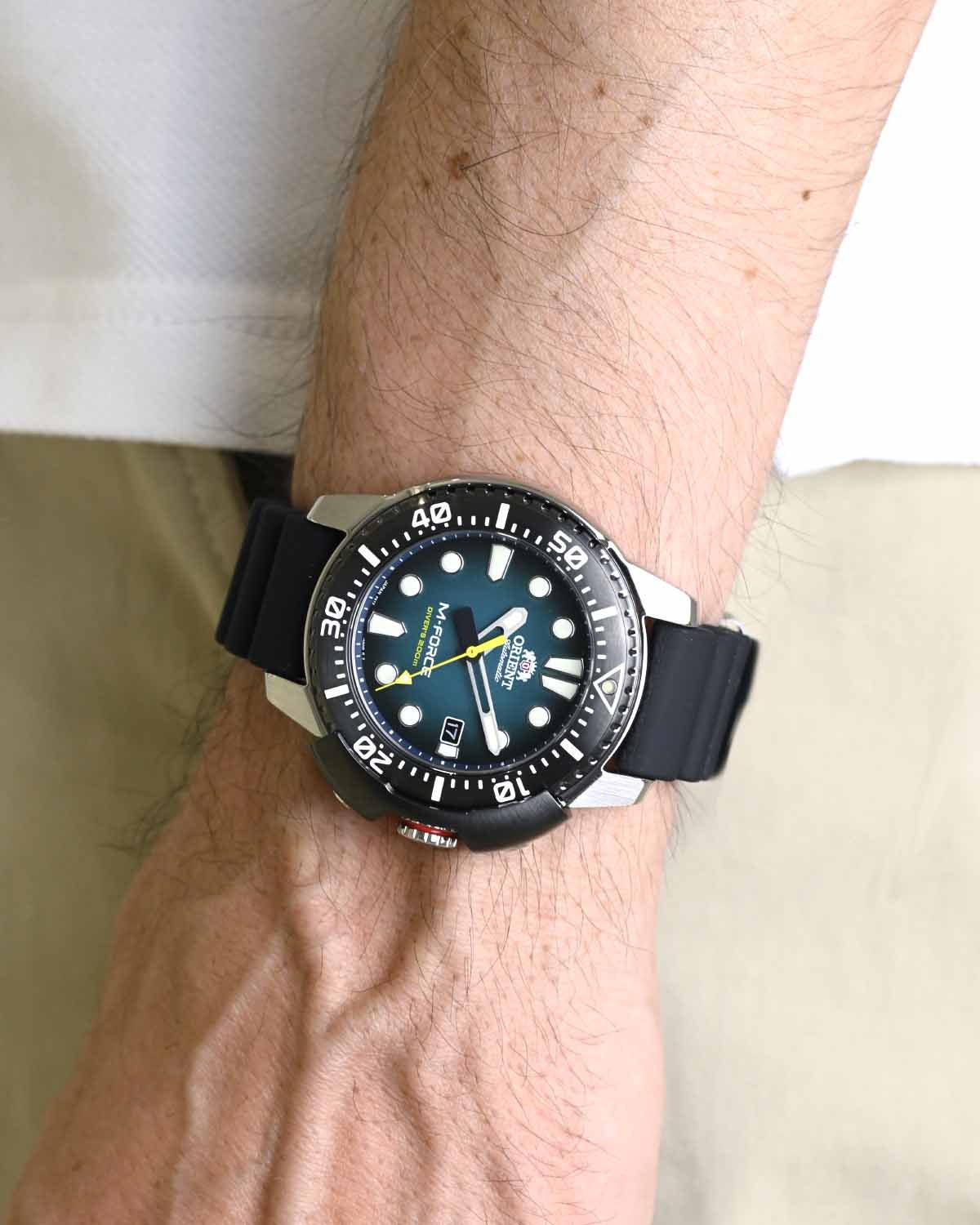 Ρολόι ORIENT Sports M-Force Diver Automatic Black Rubber Strap