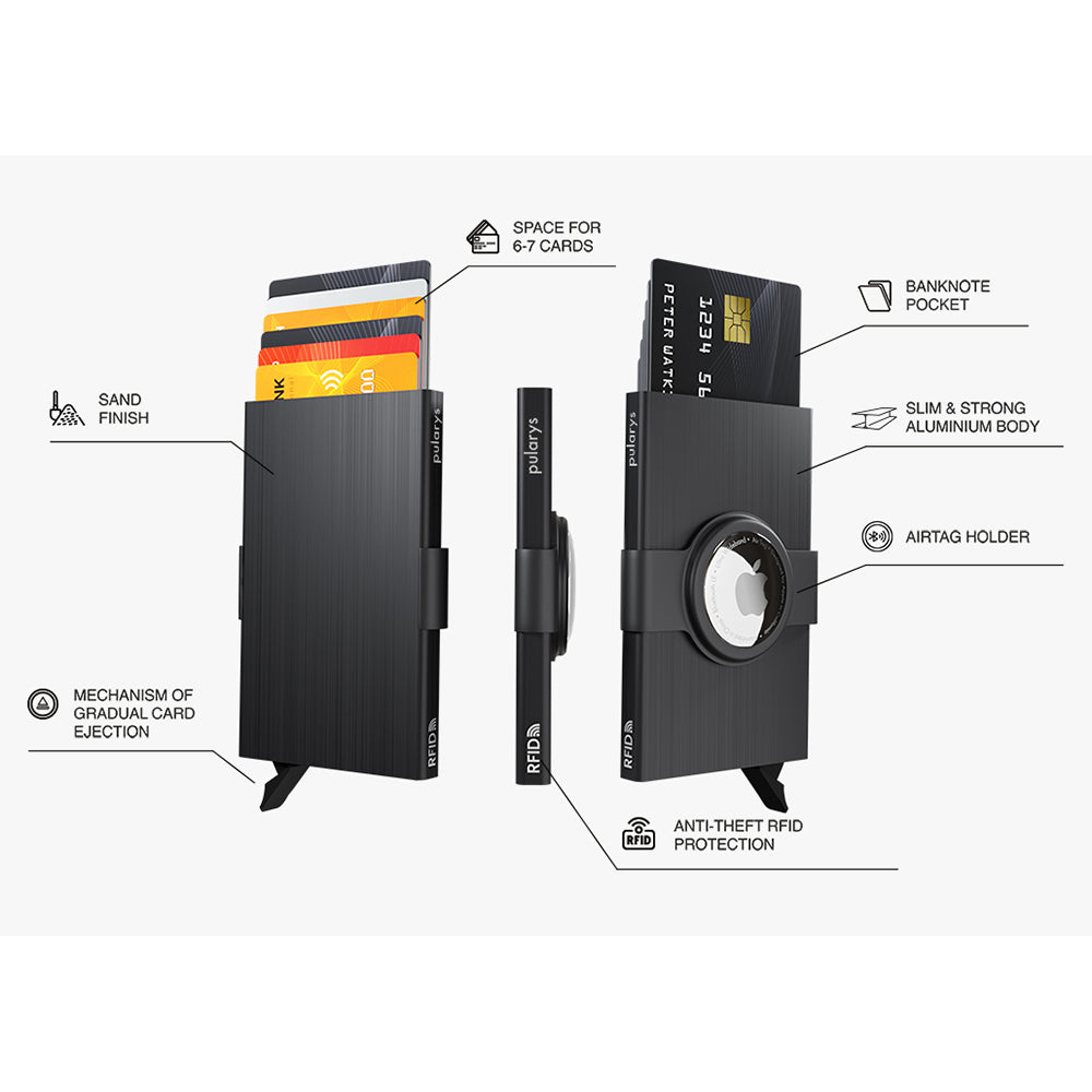 Pularys Zen With AirTag Grip Black