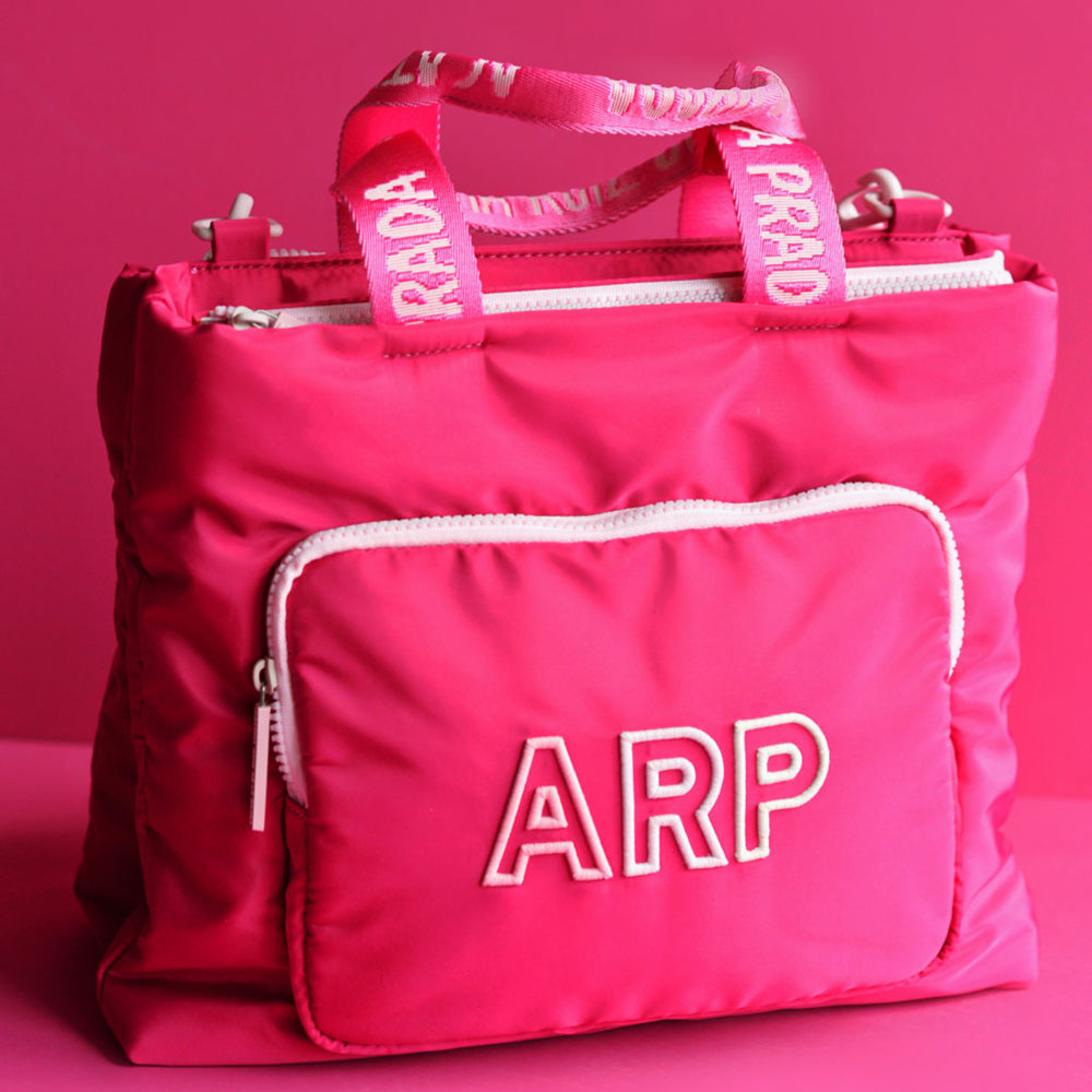 Agatha Ruiz De La Prada Pink Shopper Embroidered