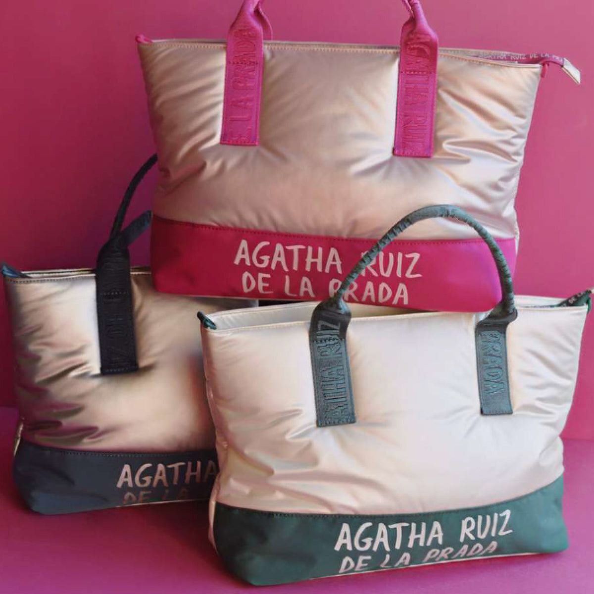 Agatha Ruiz De La Prada Silver Contrast Bag