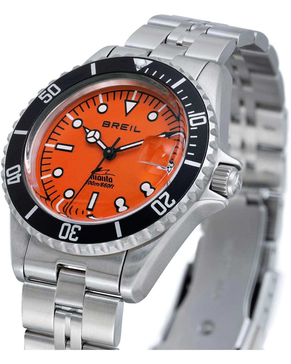 Ρολόι BREIL Manta Heritage Divers Silver Stainless Steel Bracelet