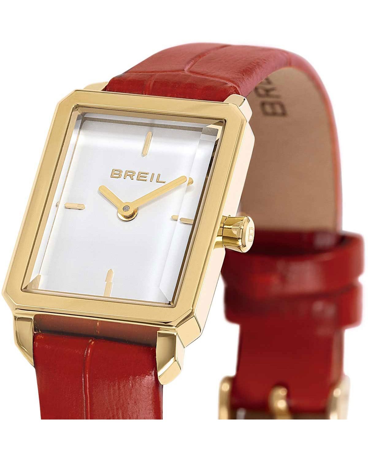 Ρολόι BREIL Carre Red Leather Strap