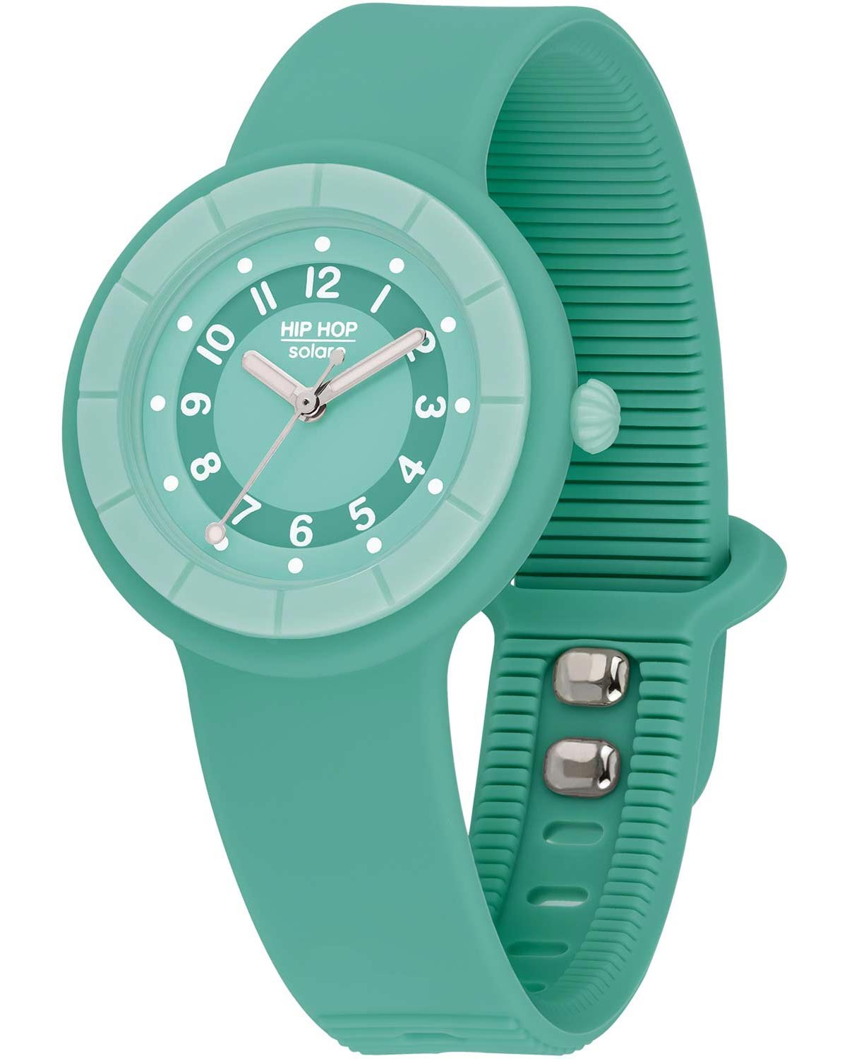 Ρολόι HIP HOP Hero.DOT Solar Turquoise Silicone Strap