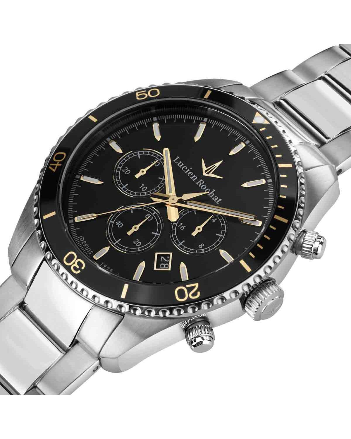 Ρολόι LUCIEN ROCHAT Leman Chronograph Silver Stainless Steel Bracelet