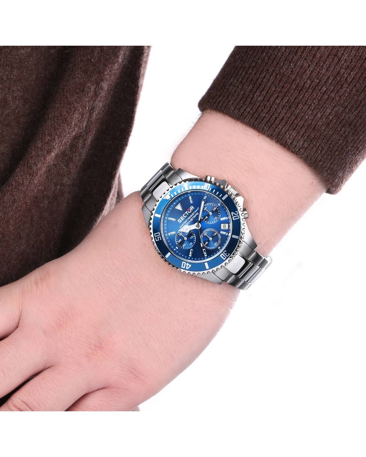 Ρολόι SECTOR 230 Chronograph Silver Stainless Steel Bracelet