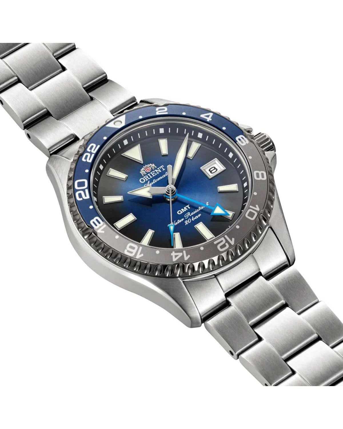 Συλλεκτικό ανδρικό ρολόι ORIENT Mako GMT Limited Edition αυτόματο με διπλή ώρα