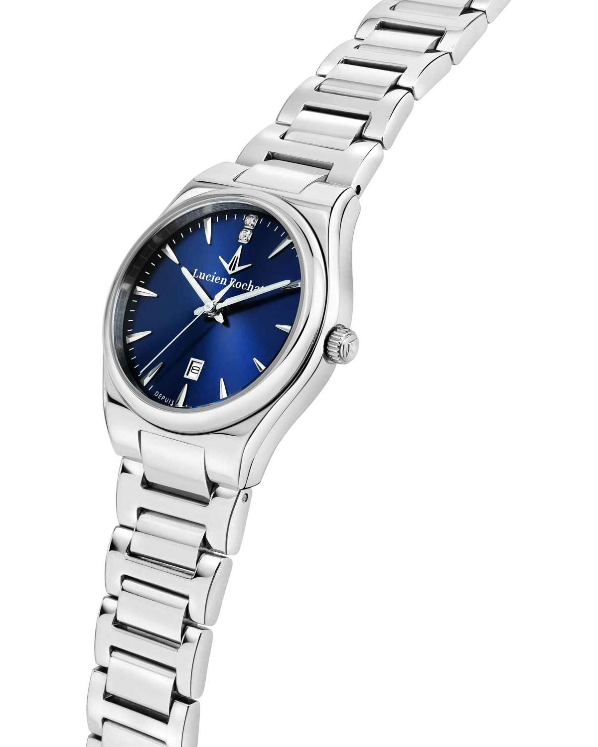 Ρολόι LUCIEN ROCHAT Avenue Diamonds Silver Stainless Steel Bracelet