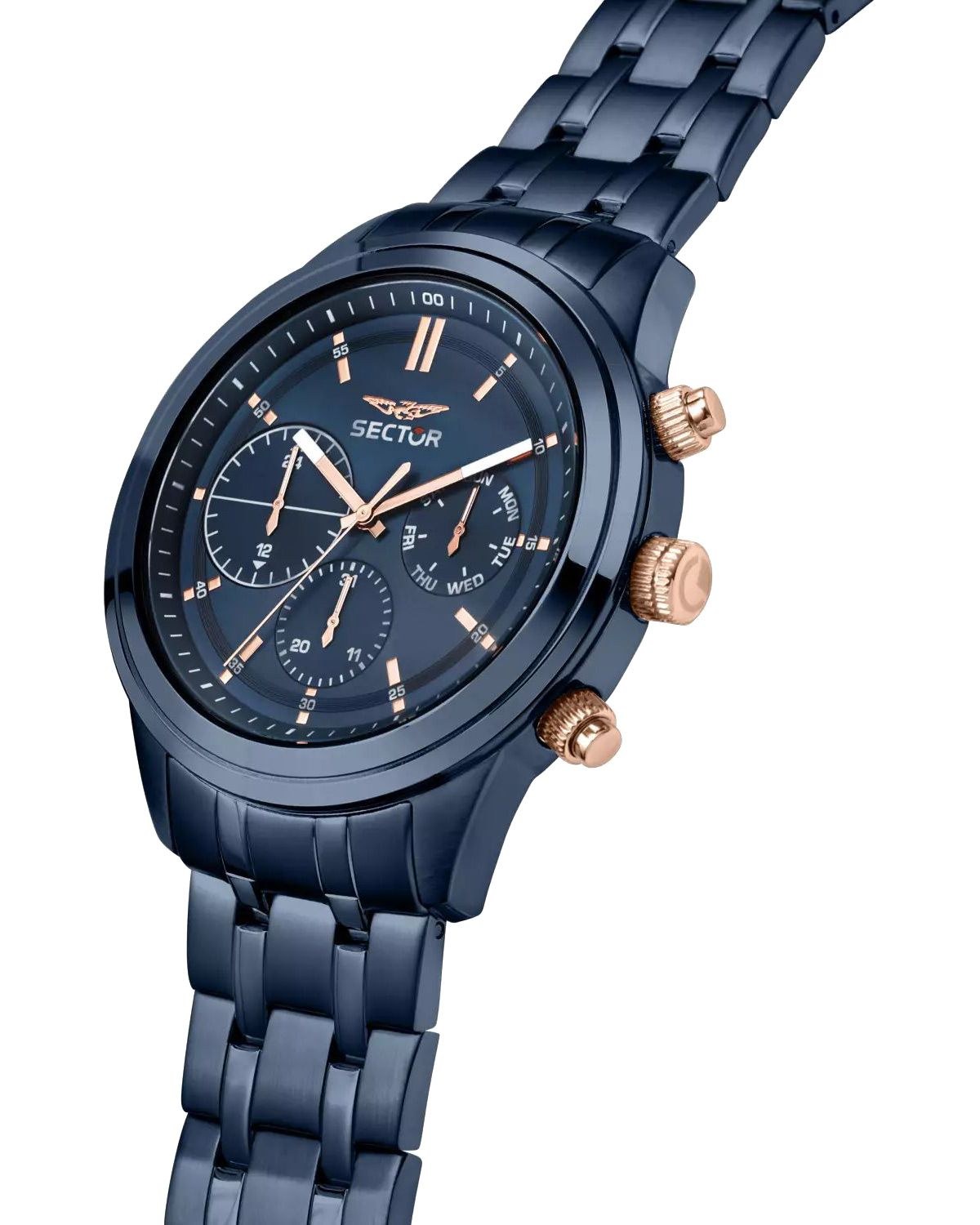 SECTOR 670 Blue Stainless Steel Bracelet