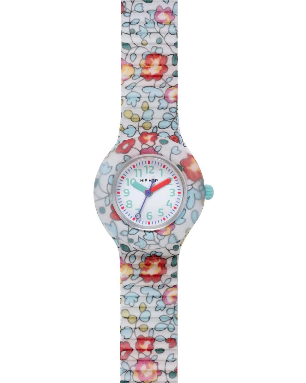 Παιδικό ρολόι HIP HOP Flower Power Green Multicolor Combined Materials Strap