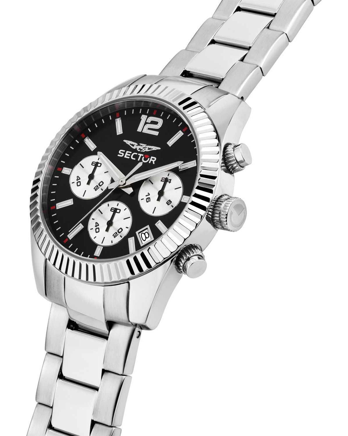 Ρολόι SECTOR 240 Chronograph Silver Stainless Steel Bracelet