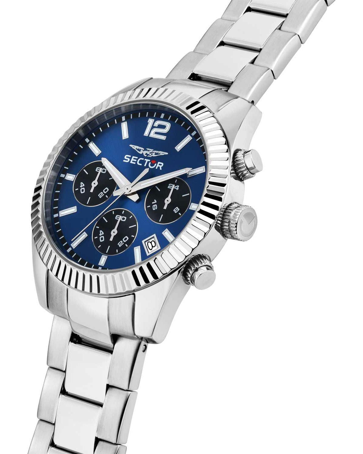 Ρολόι SECTOR 240 Chronograph Silver Stainless Steel Bracelet