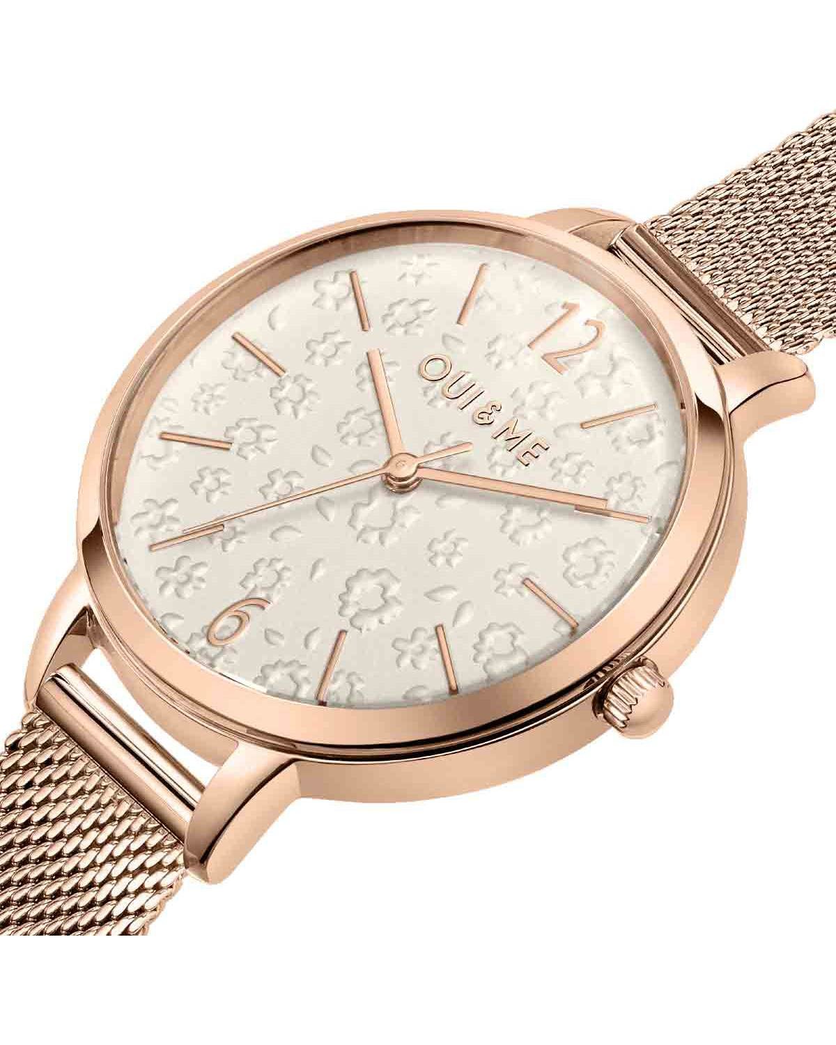 Ρολόι OUI&ME Fleurette Rose Gold Stainless Steel Bracelet