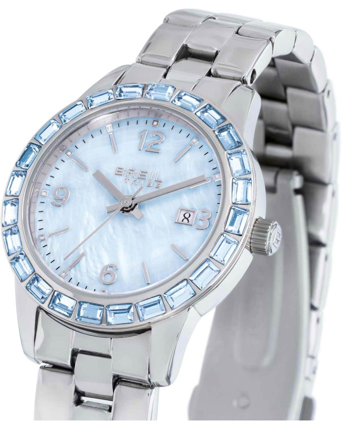 Ρολόι BREIL Tribe Glow And Go Crystals Silver Stainless Steel Bracelet
