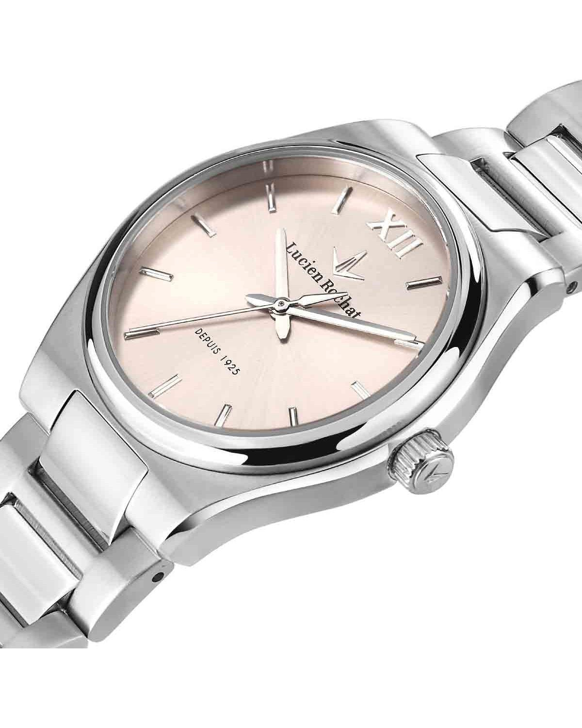 LUCIEN ROCHAT Avenue Silver Stainless Steel Bracelet