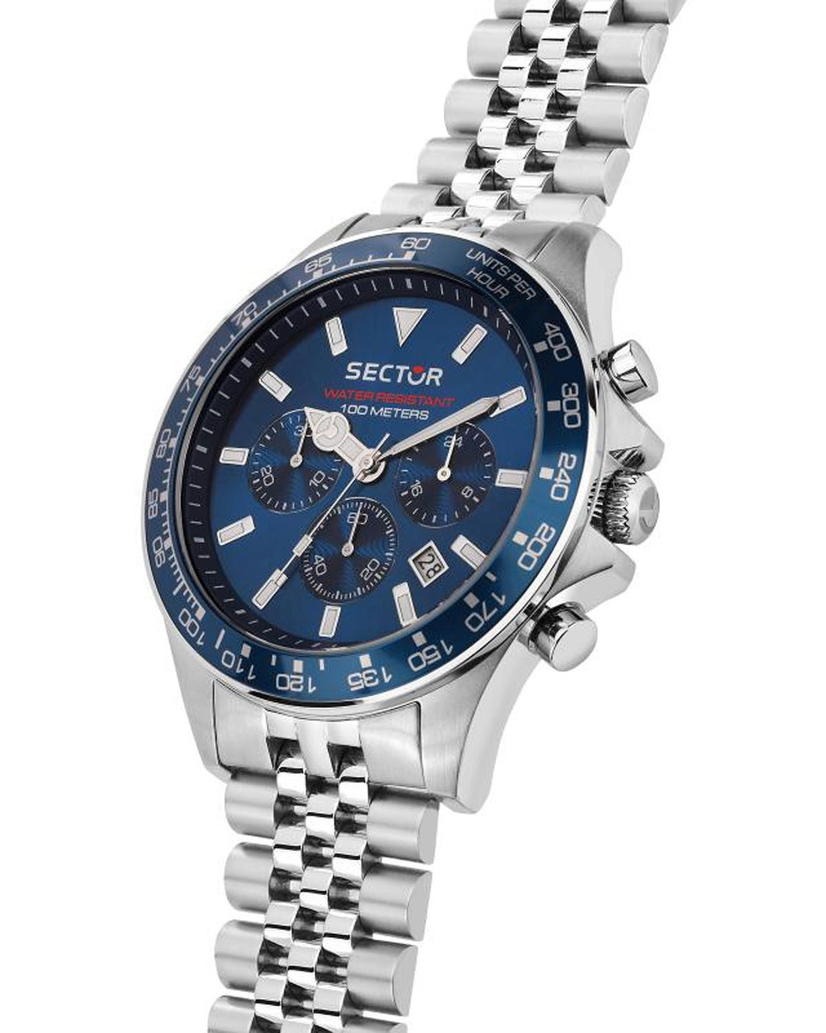 Ρολόι SECTOR 230 Chronograph Silver Stainless Steel Bracelet