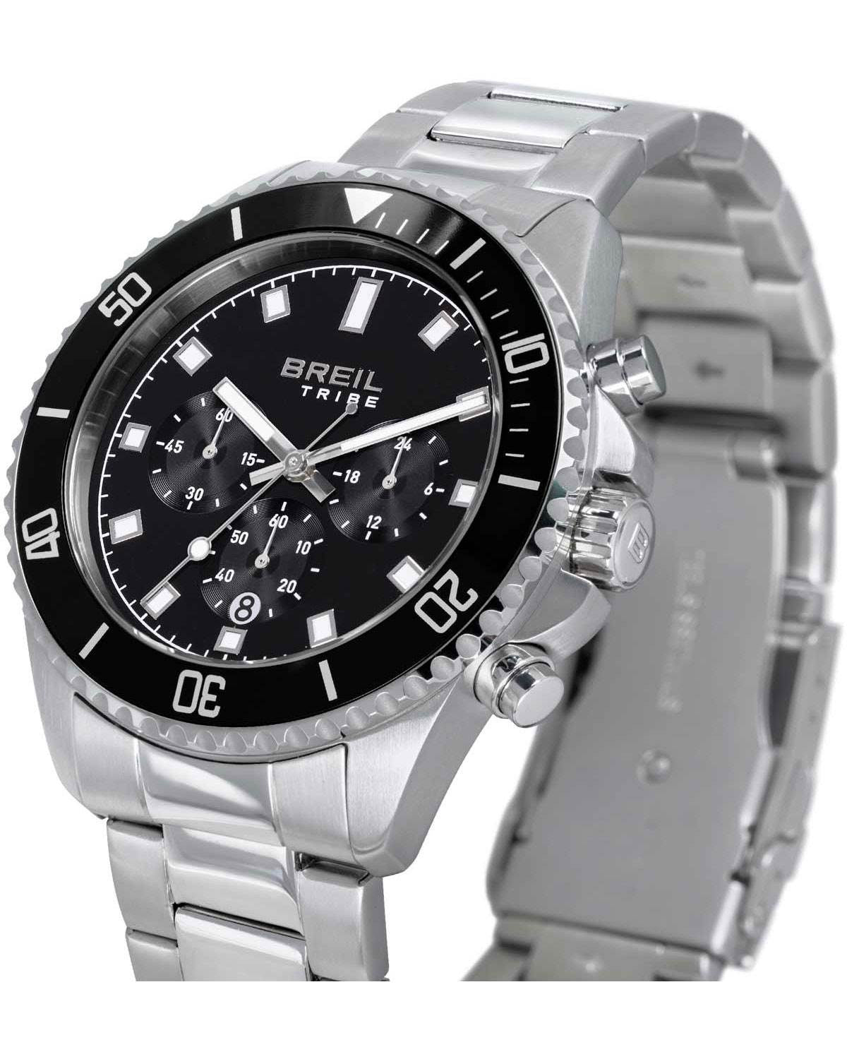 Ρολόι BREIL Tribe Stand Guard Chronograph Silver Stainless Steel Bracelet