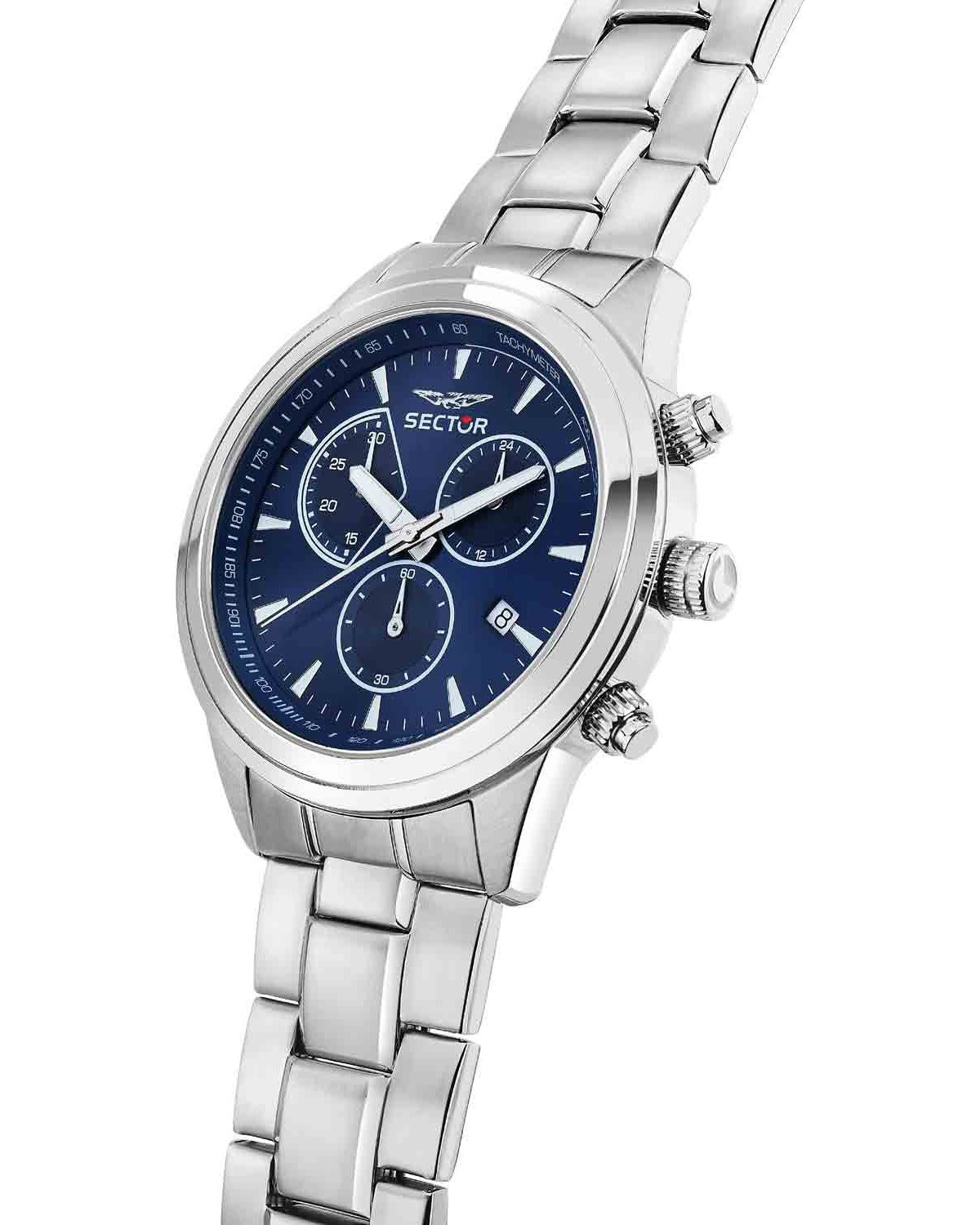Ρολόι SECTOR 670 Chronograph Silver Stainless Steel Bracelet