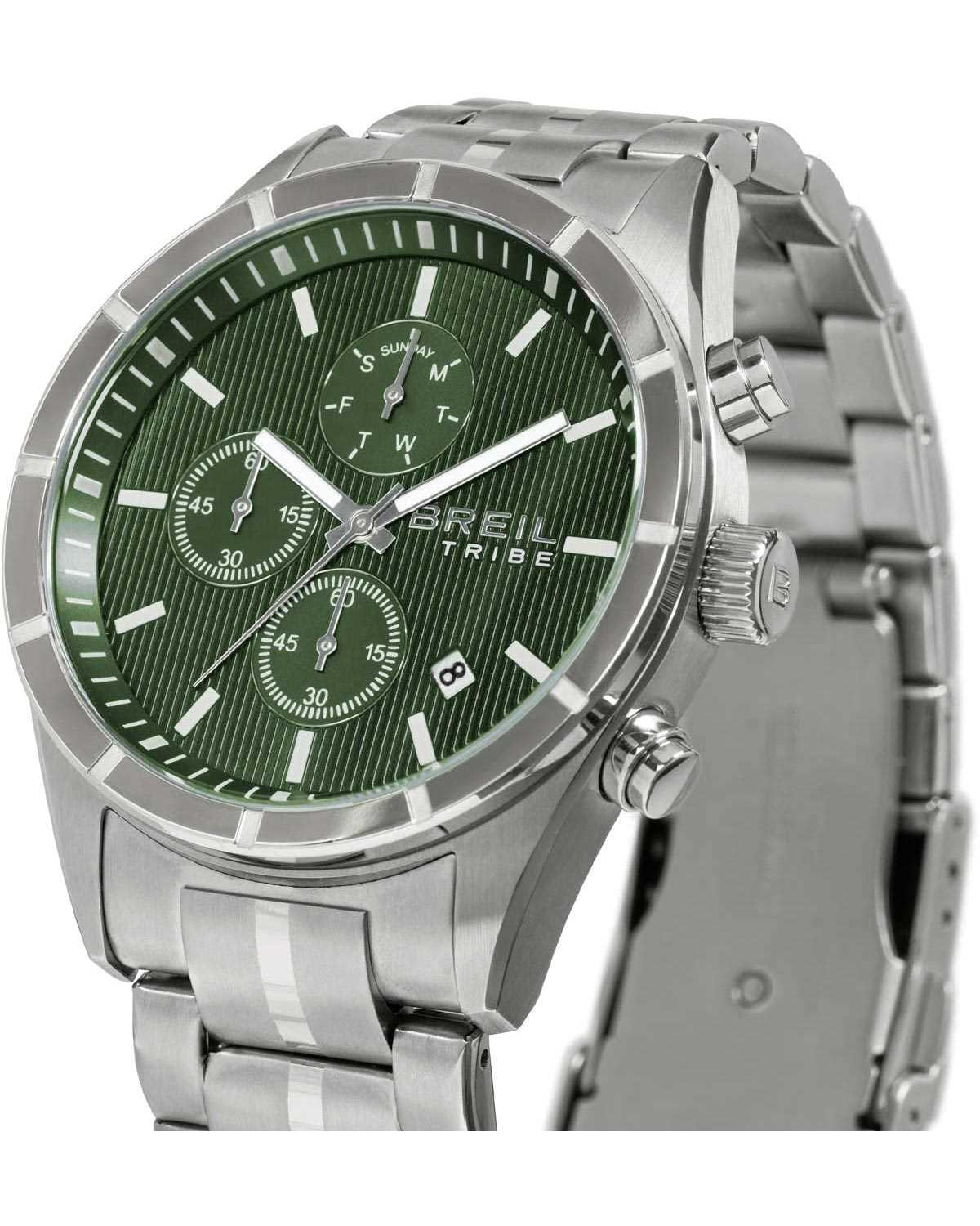 Ρολόι BREIL Tribe Captain Chronograph Silver Stainless Steel Bracelet