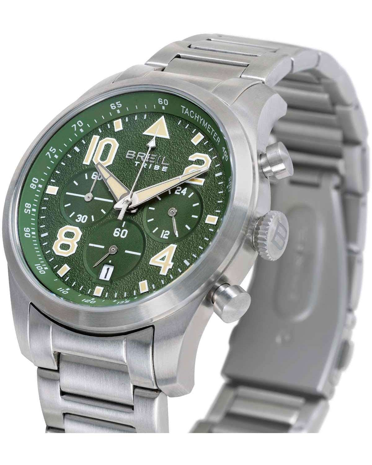 Ρολόι BREIL Tribe Recon Chronograph Silver Stainless Steel Bracelet