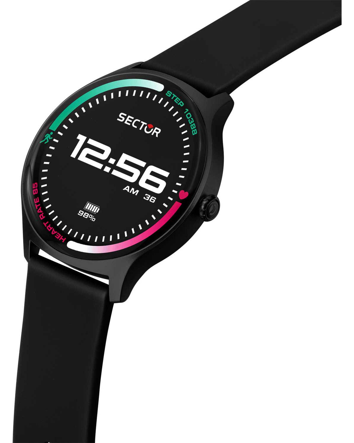 Ρολόι SECTOR S-06 Smartwatch Black Silicone Strap