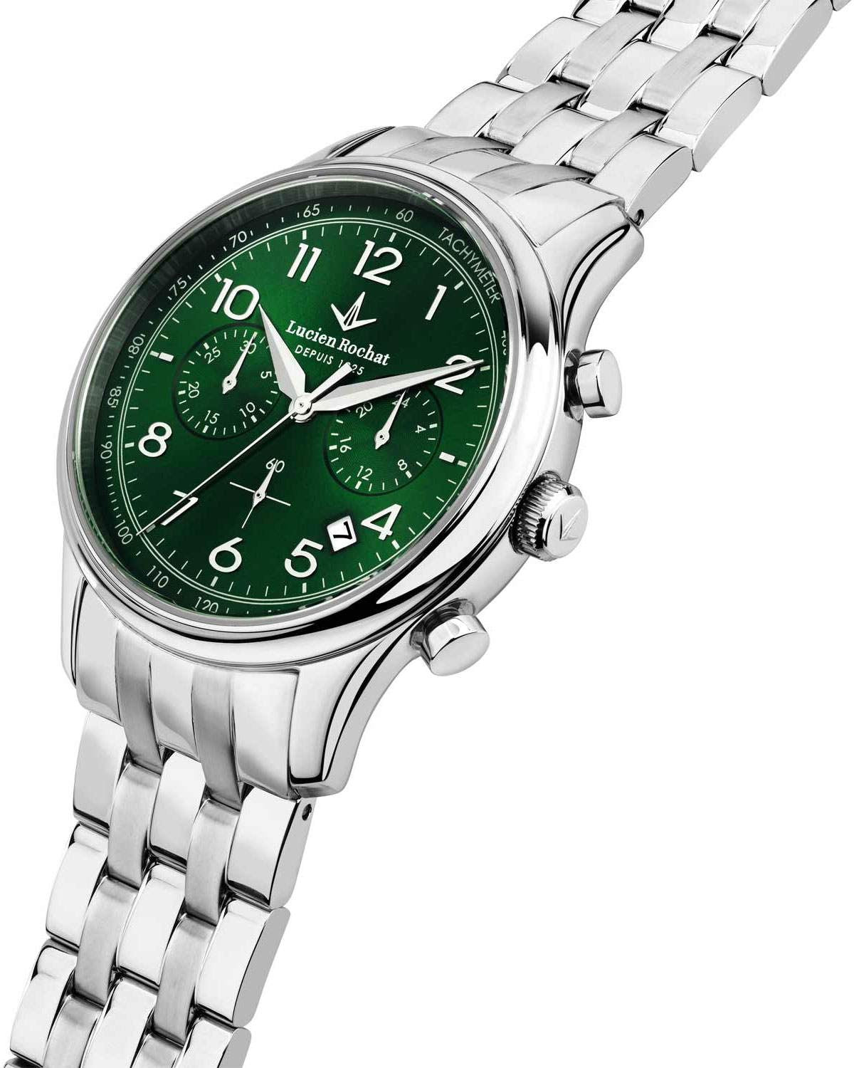 Ρολόι LUCIEN ROCHAT Montreux Chronograph Silver Stainless Steel Bracelet