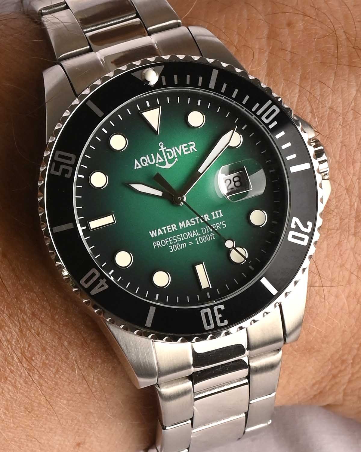 Ρολόι AQUADIVER Water Master III Silver Stainless Steel Bracelet
