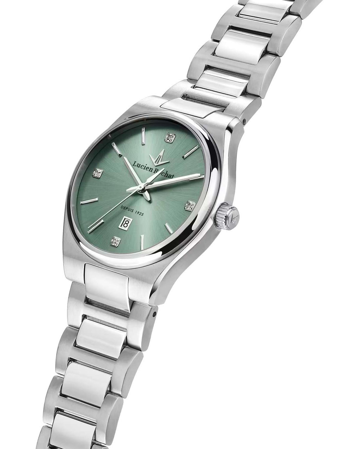 Ρολόι LUCIEN ROCHAT Avenue Diamonds Silver Stainless Steel Bracelet