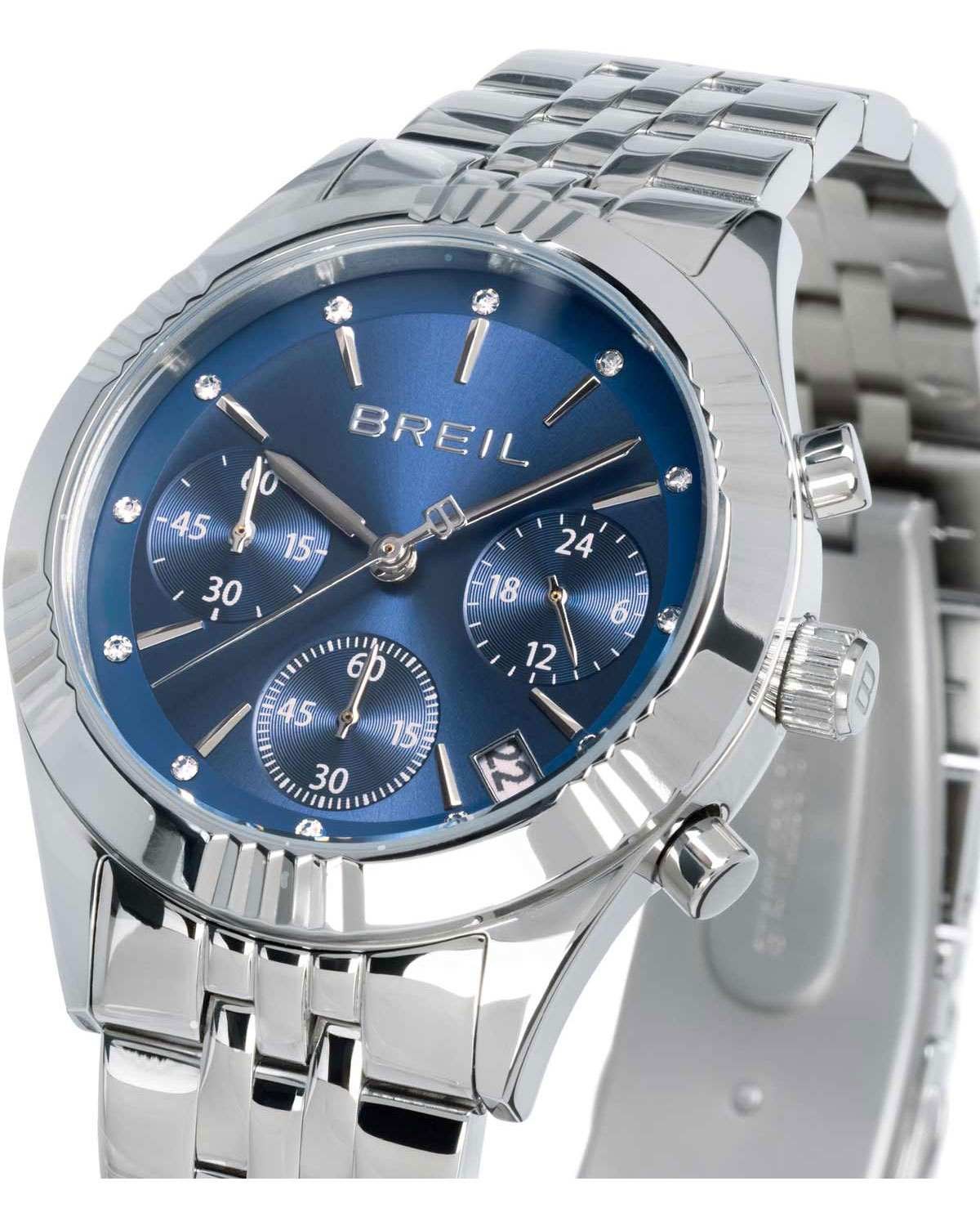 Ρολόι BREIL Stand Out Crystals Chronograph Silver Stainless Steel Bracelet