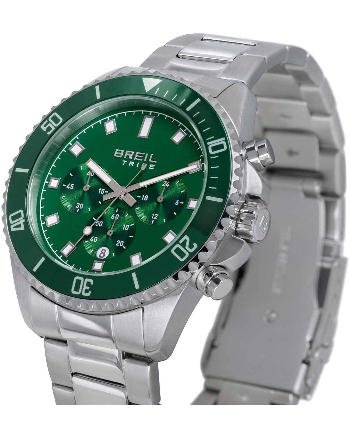 Ρολόι BREIL Tribe Stand Guard Chronograph Silver Stainless Steel Bracelet