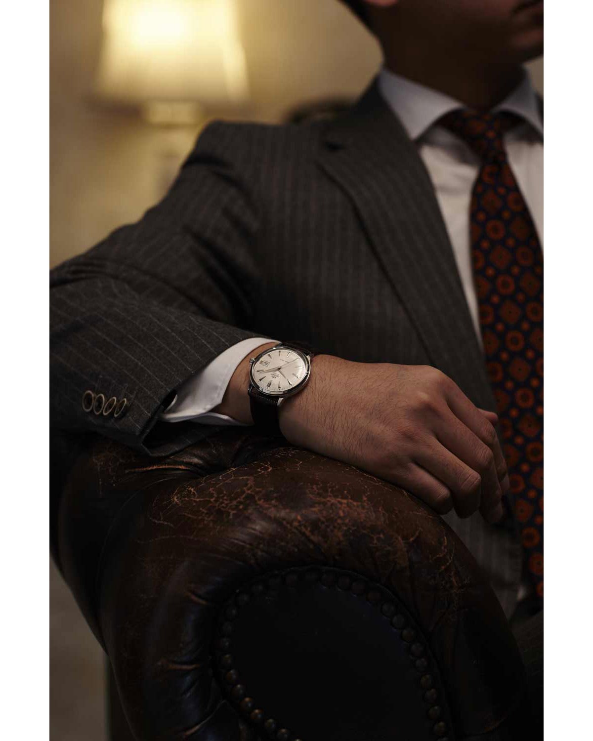 Ρολόι ORIENT Classic Automatic Black Leather Strap