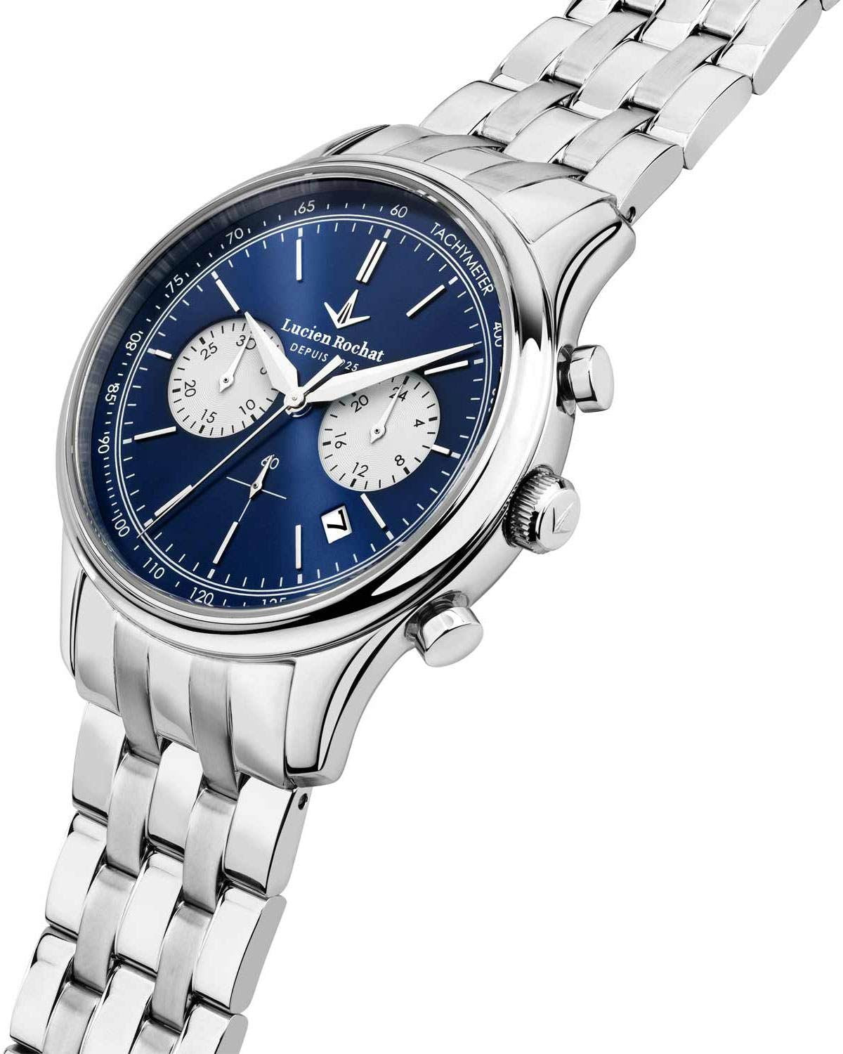 Ρολόι LUCIEN ROCHAT Montreux Chronograph Silver Stainless Steel Bracelet