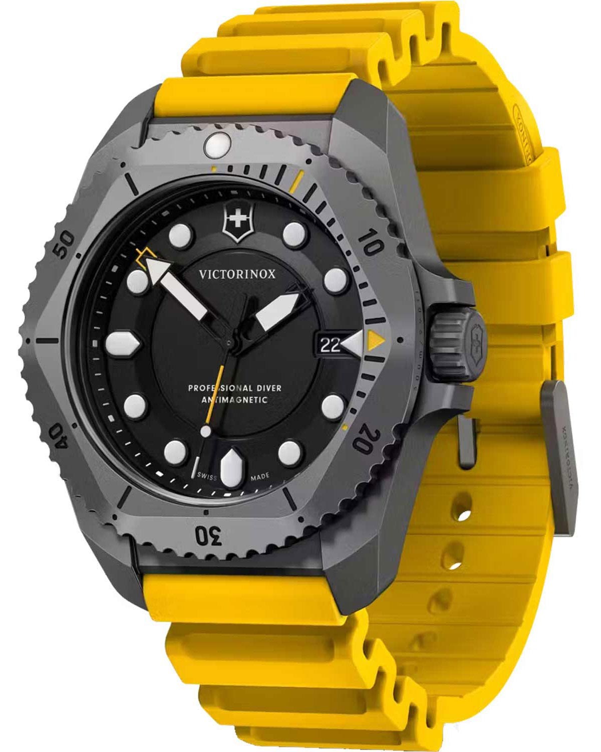 Ρολόι VICTORINOX Dive Pro Yellow Rubber Strap