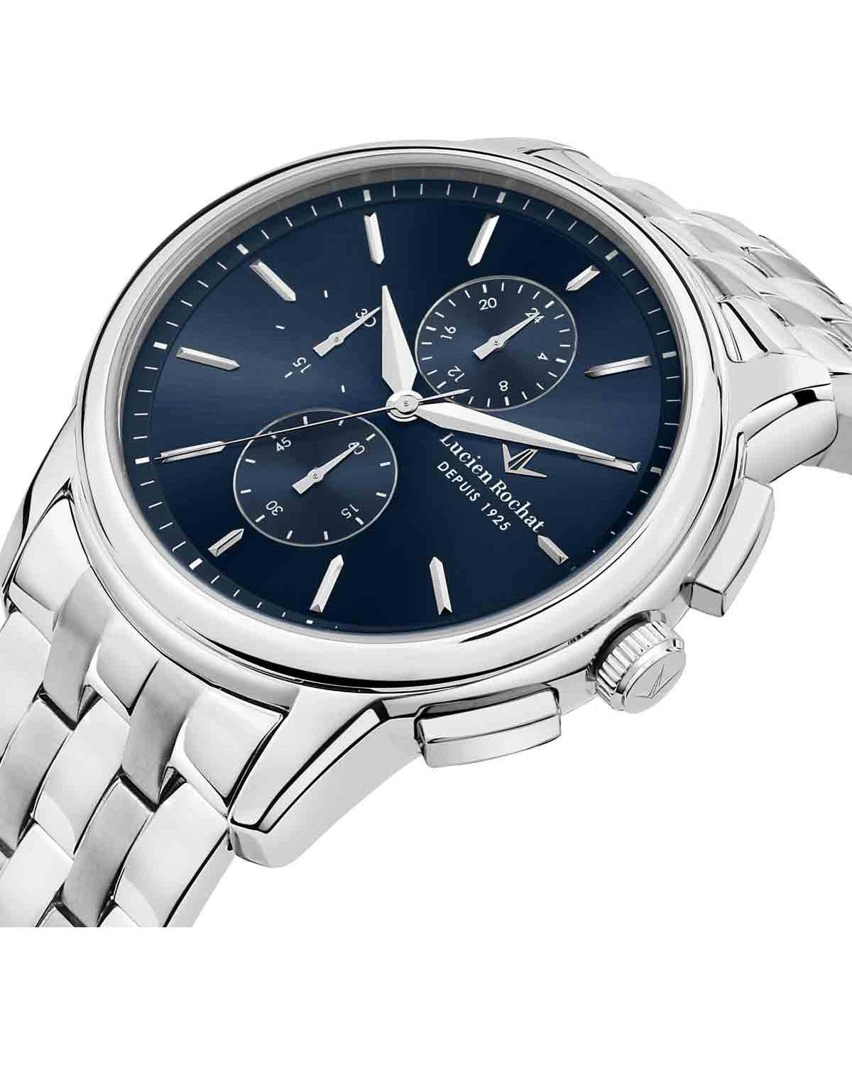 Ρολόι LUCIEN ROCHAT Iconic Chronograph Silver Stainless Steel Bracelet
