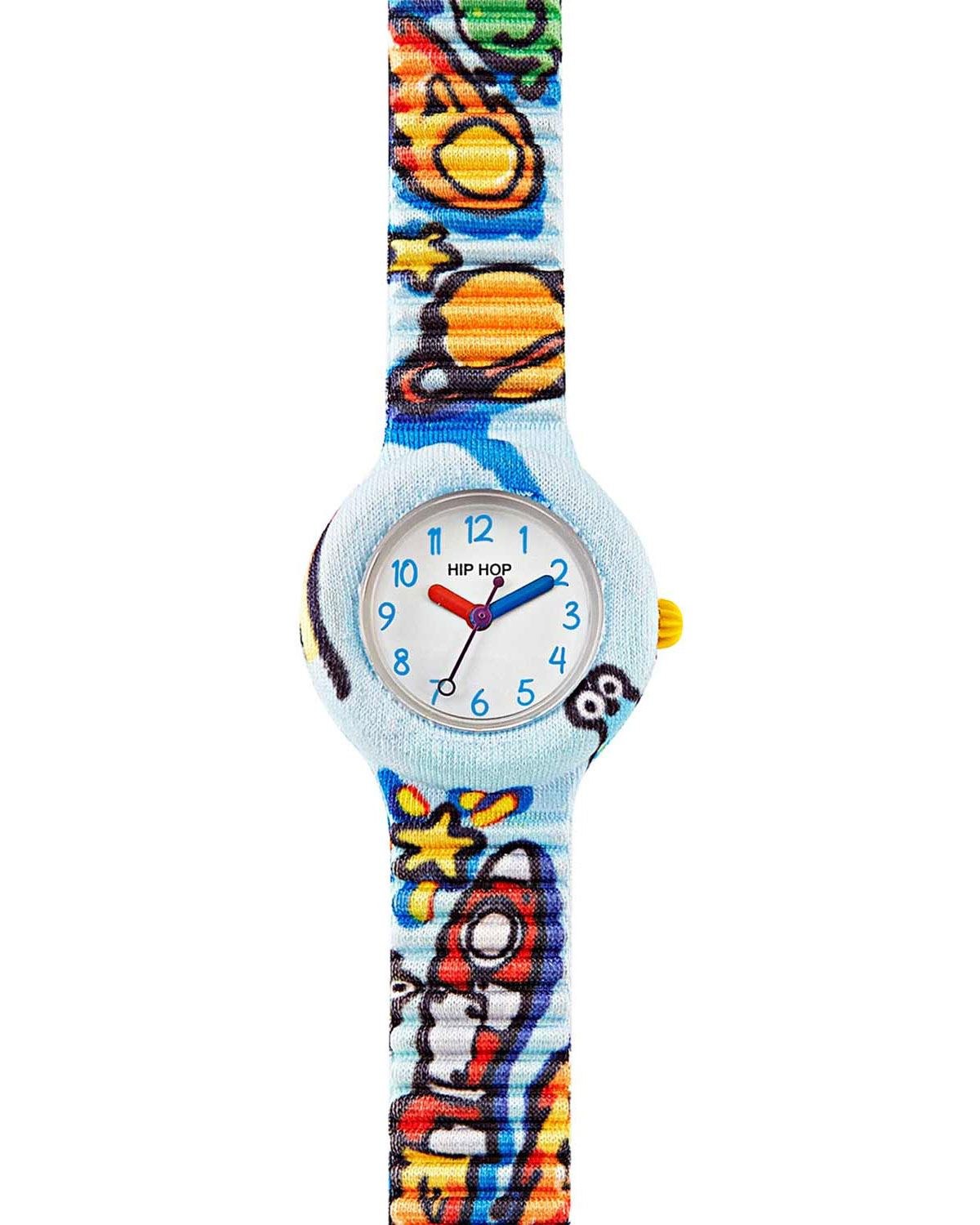 Παιδικό ρολόι HIP HOP Kids Fun Rocket White Combined Materials Strap