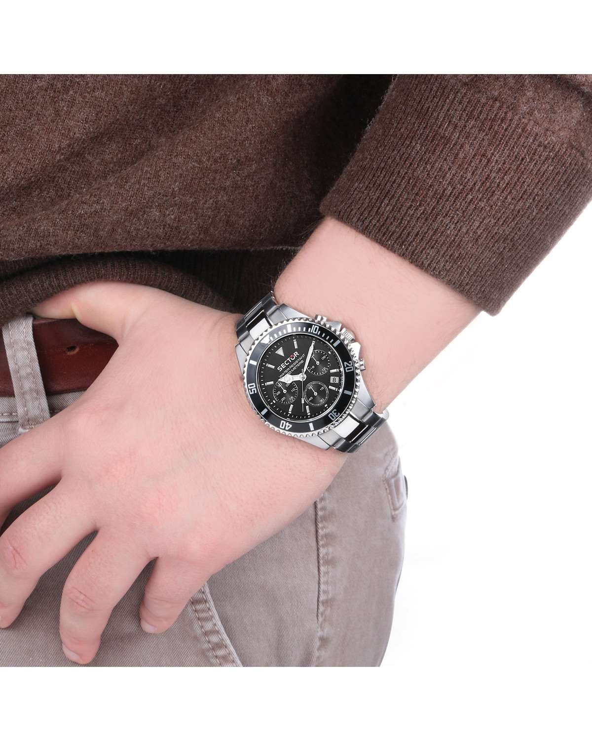 SECTOR 230 Chronograph Silver Stainless Steel Bracelet