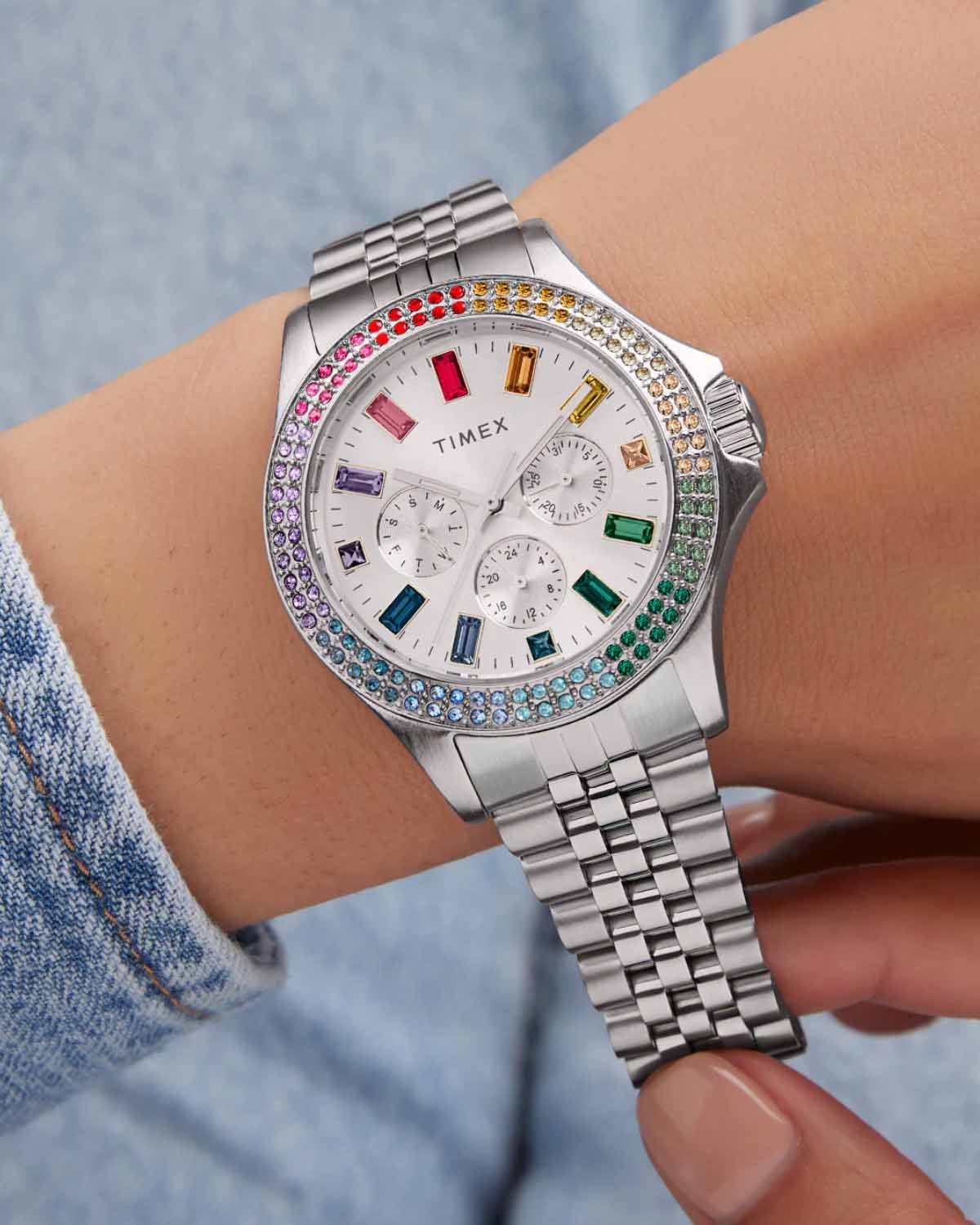 Ρολόι TIMEX Kaia Crystals Silver Stainless Steel Bracelet