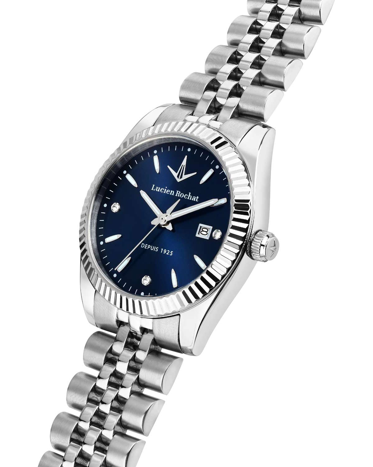 Ρολόι LUCIEN ROCHAT Bienne Diamonds Silver Stainless Steel Bracelet