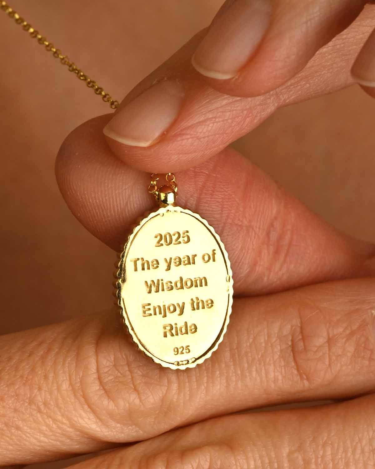 Κολιέ SOLEDOR The Radiant Owl Amulet από επιχρυσωμένο Ασήμι 925