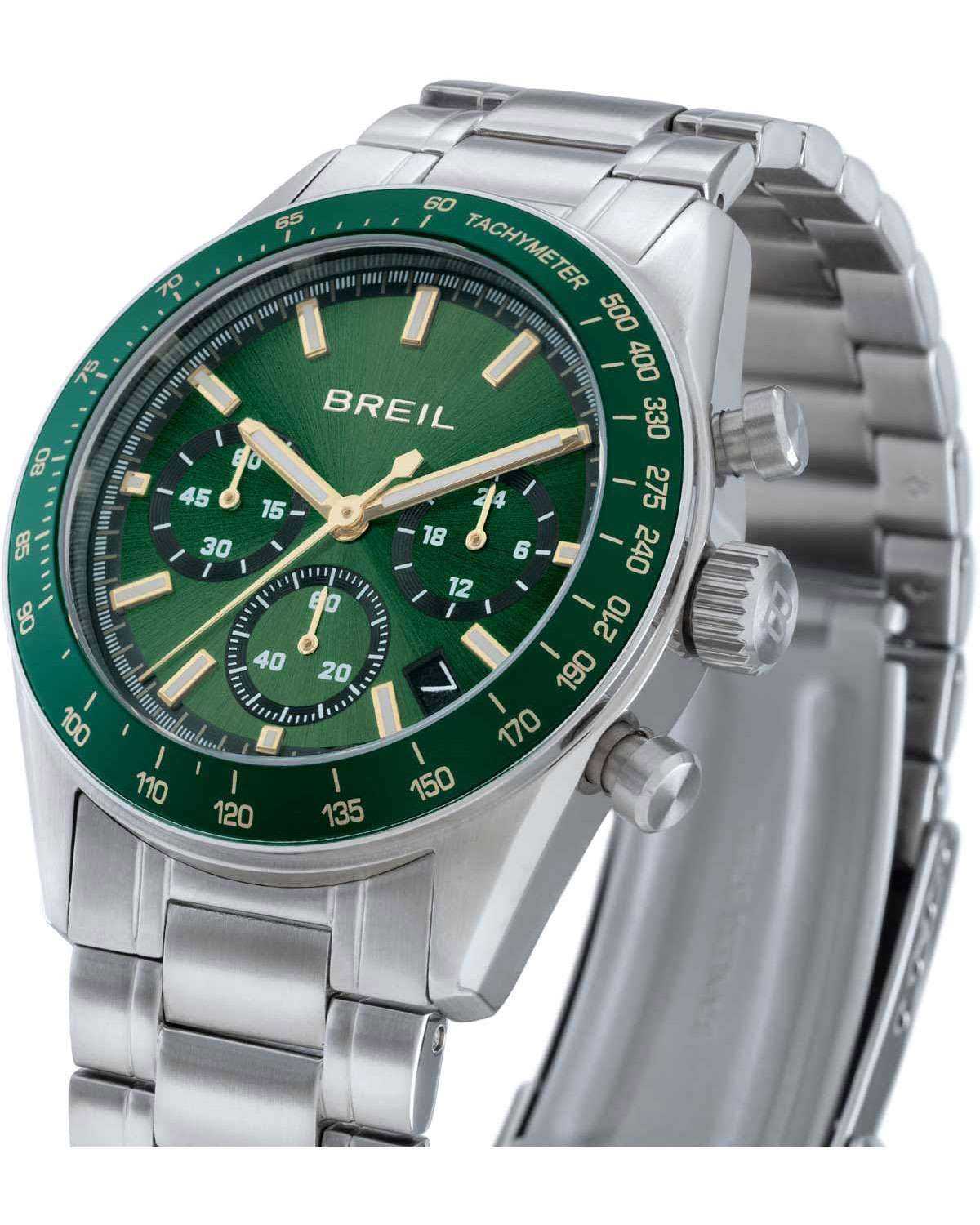 Ρολόι BREIL Extreme Noir Chronograph Silver Stainless Steel Bracelet