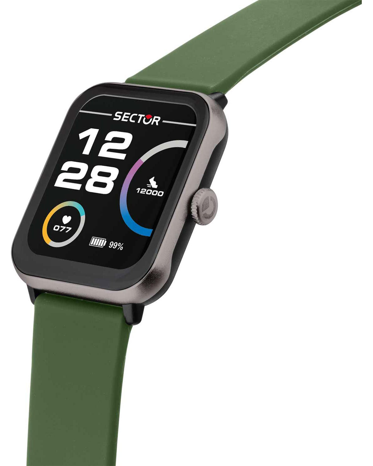 Ρολόι SECTOR S-08 Smartwatch Green Silicone Strap