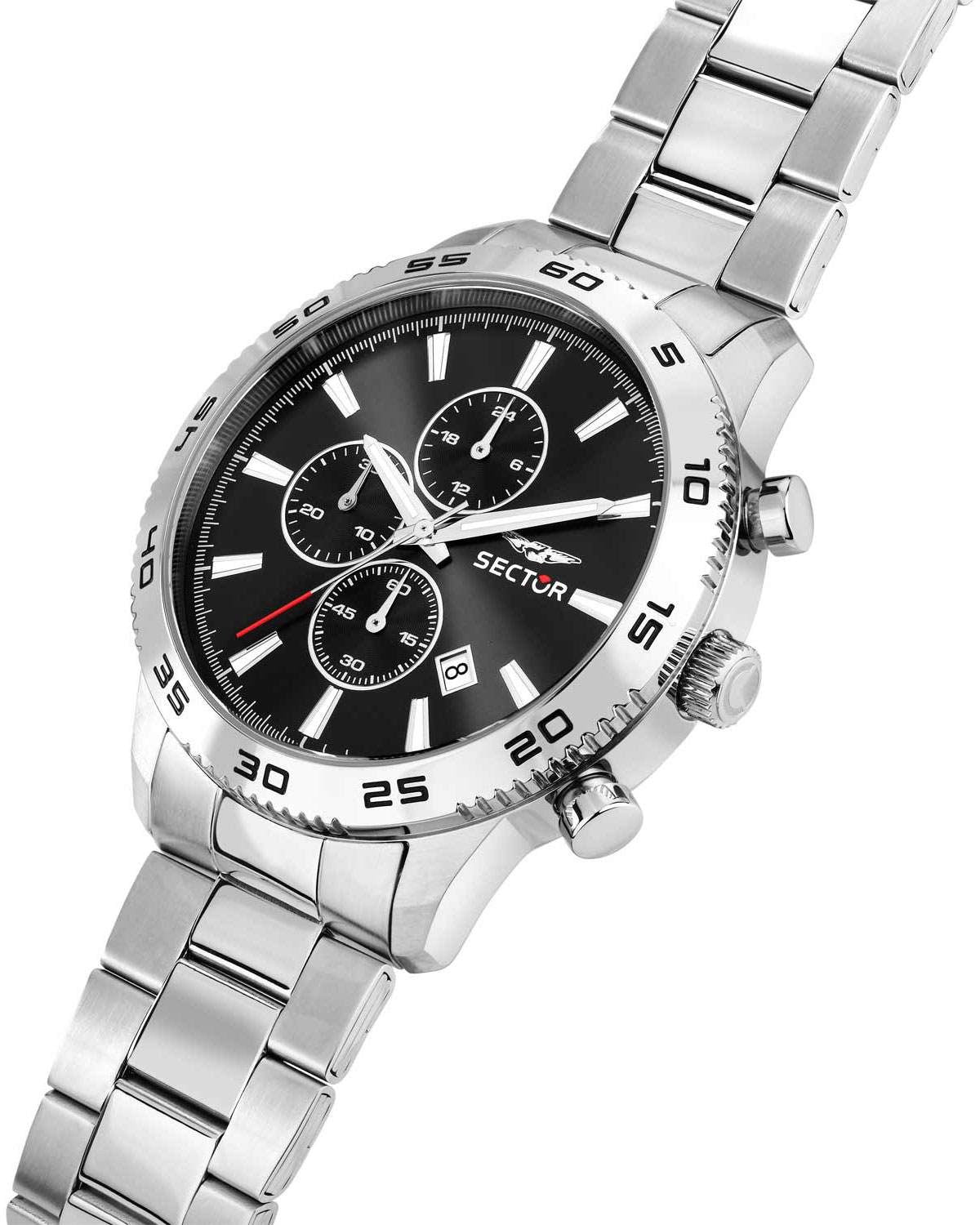 Ρολόι SECTOR 270 Chronograph Silver Stainless Steel Bracelet