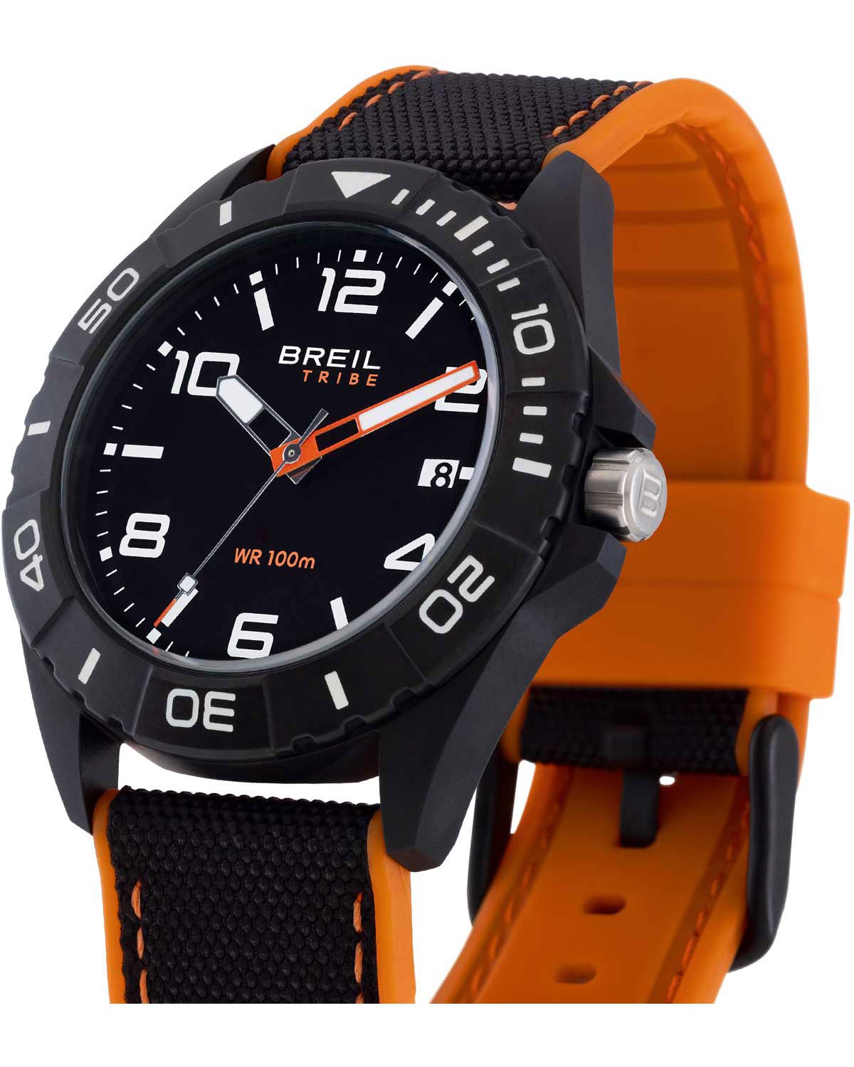Ρολόι BREIL Tribe Black Horizon Two Tone Combined Materials Strap